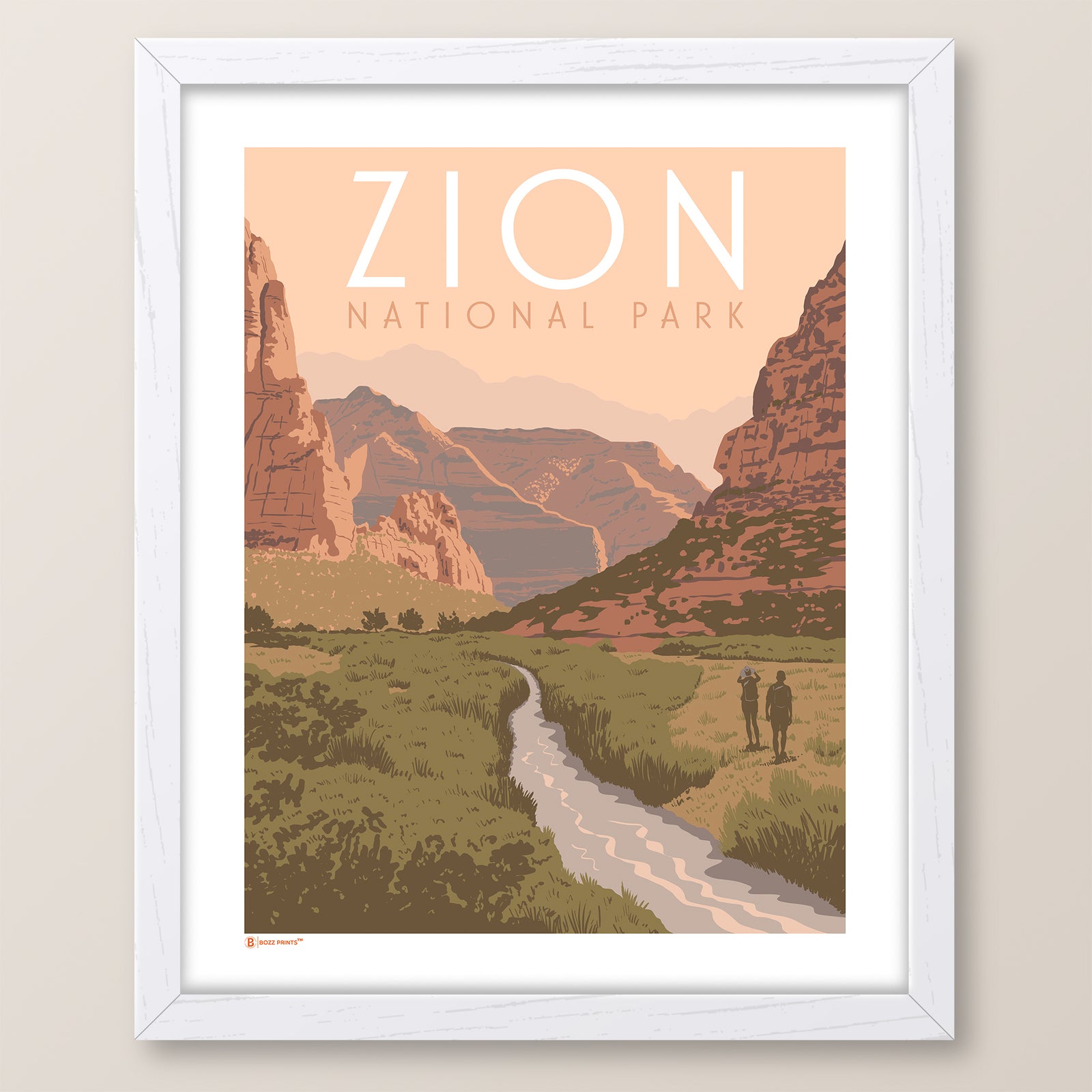 Zion National Park Beautiful Valley Print