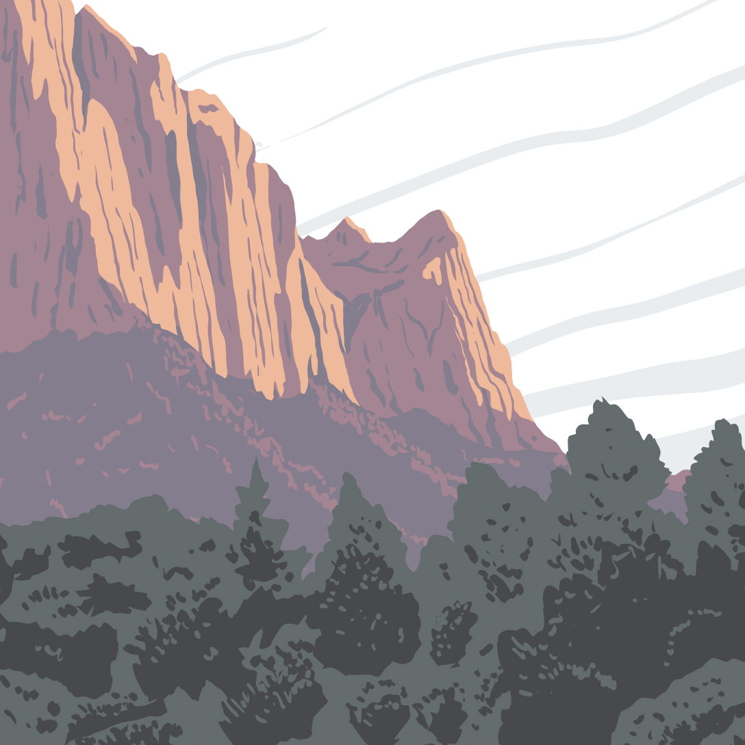 Zion National Park Watchman Trail Print
