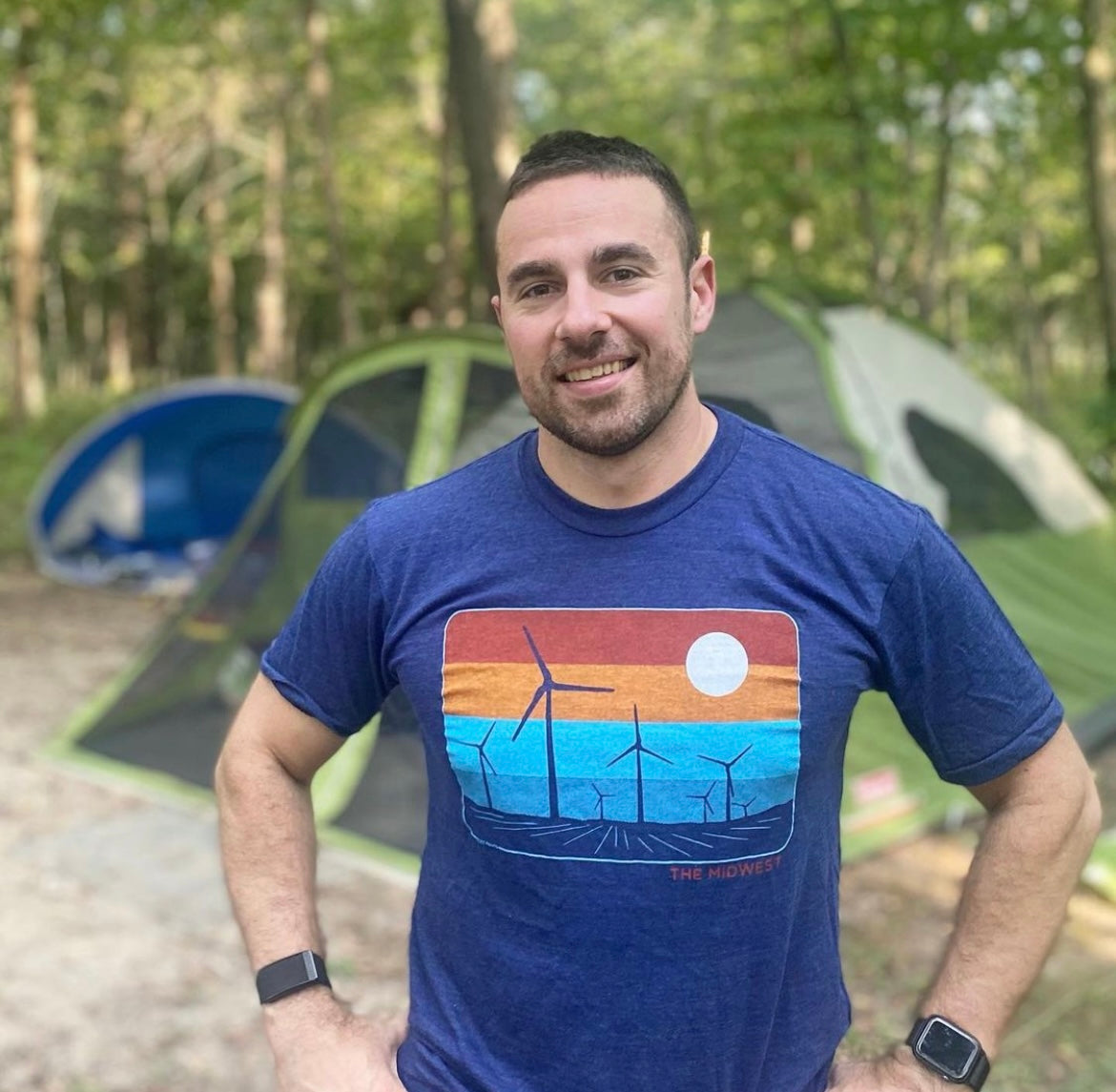 The Midwest Indigo T-Shirt - Bozz Prints