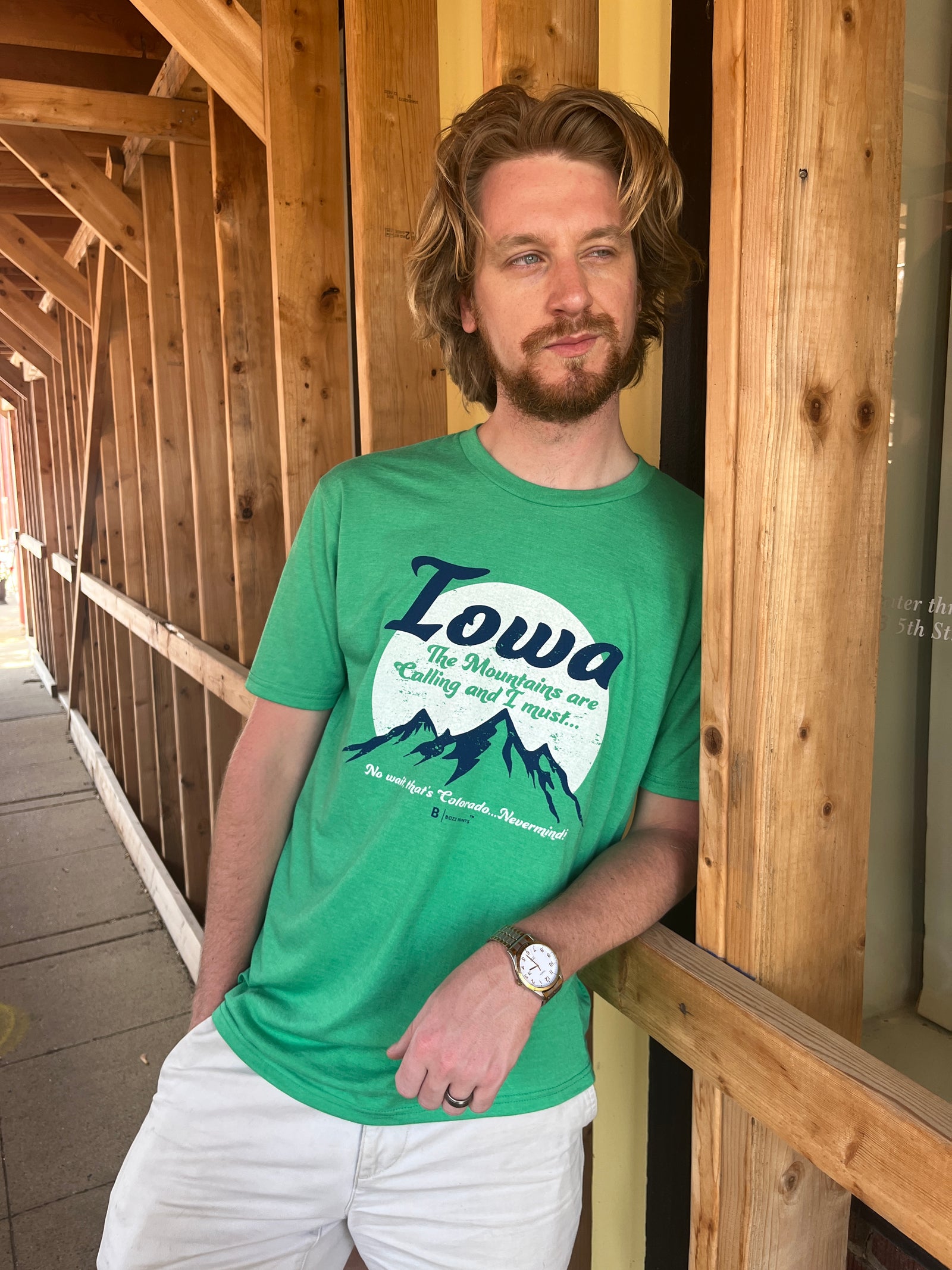 Iowa Mountains Are Calling T-Shirt - Bozz Prints