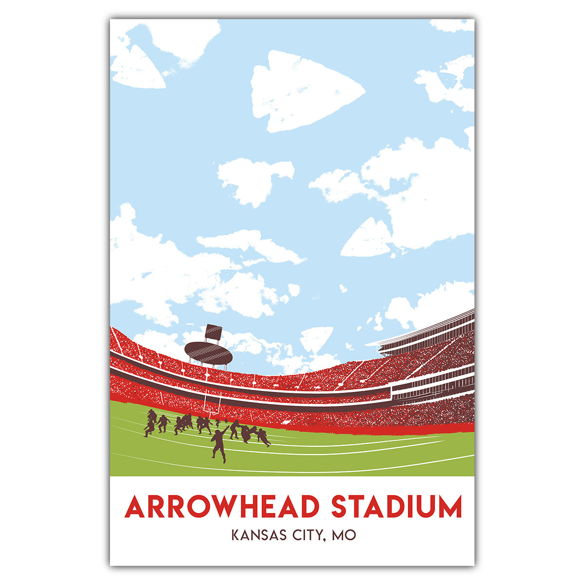 Arrowhead Stadium Postcard - Bozz Prints