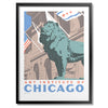 Art Institute of Chicago Lion Print
