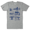 Bike Iowa Grey T-Shirt - Bozz Prints