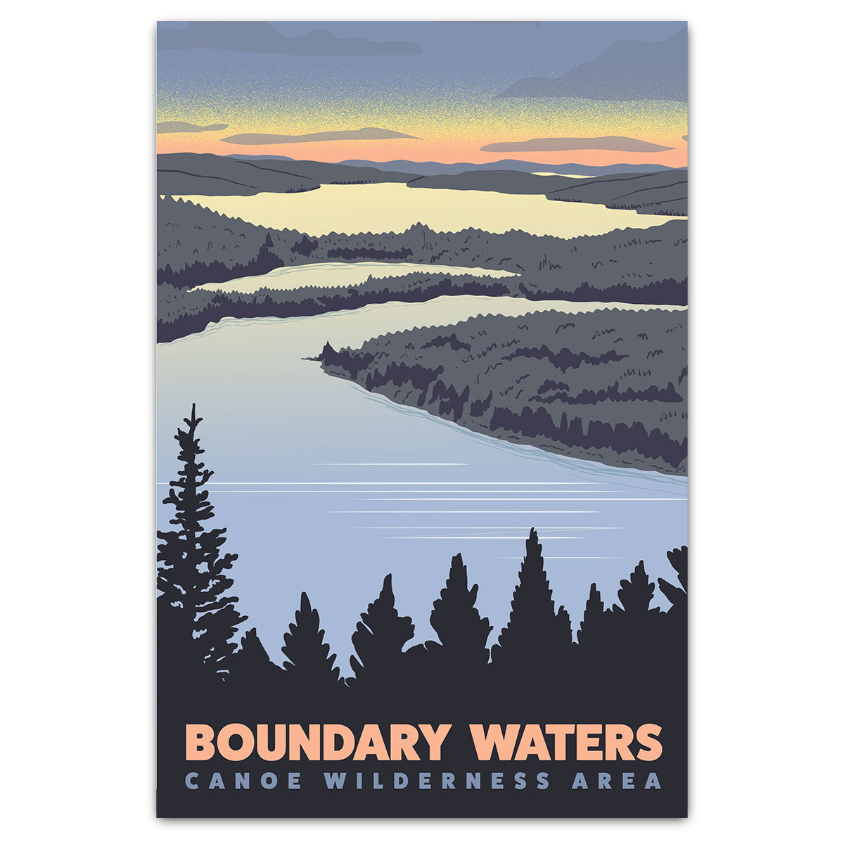 Boundary Waters Overlook Postcard - Bozz Prints