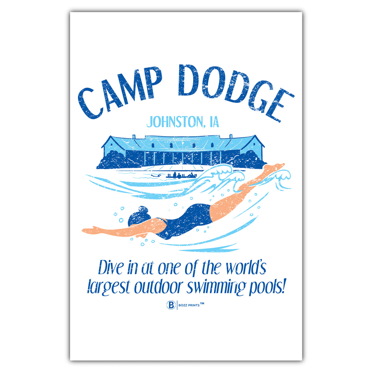 Camp Dodge Postcard - Bozz Prints
