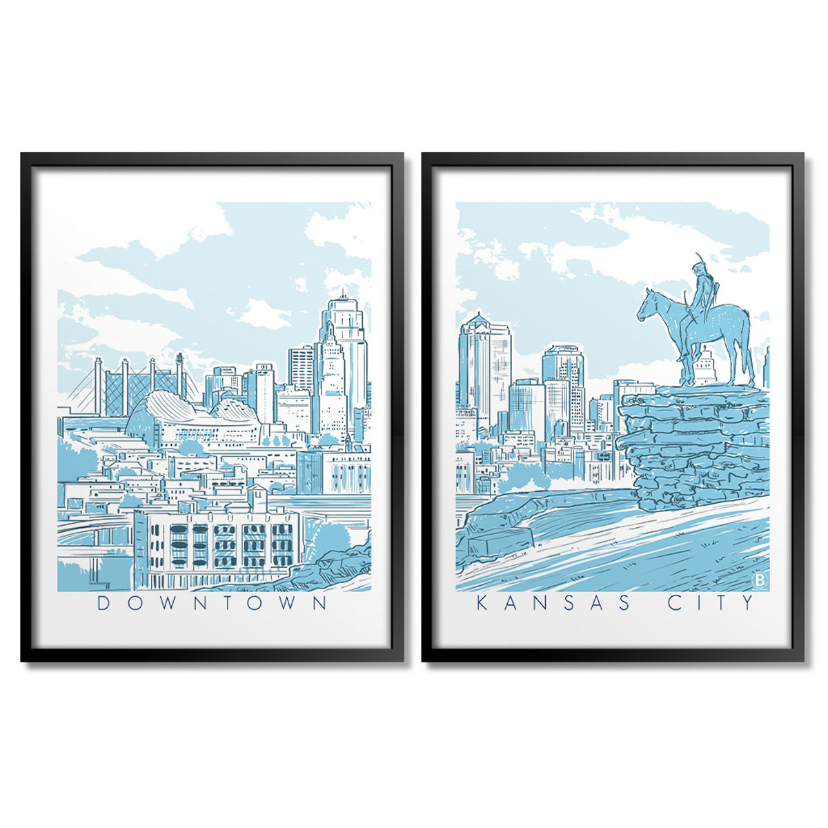 Downtown Kansas City Print Set - Bozz Prints