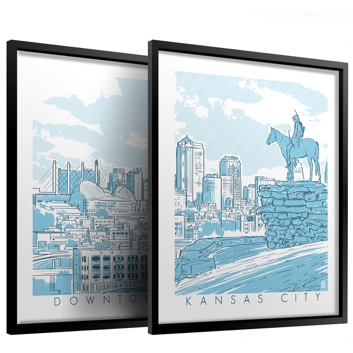 Downtown Kansas City Print Set - Bozz Prints