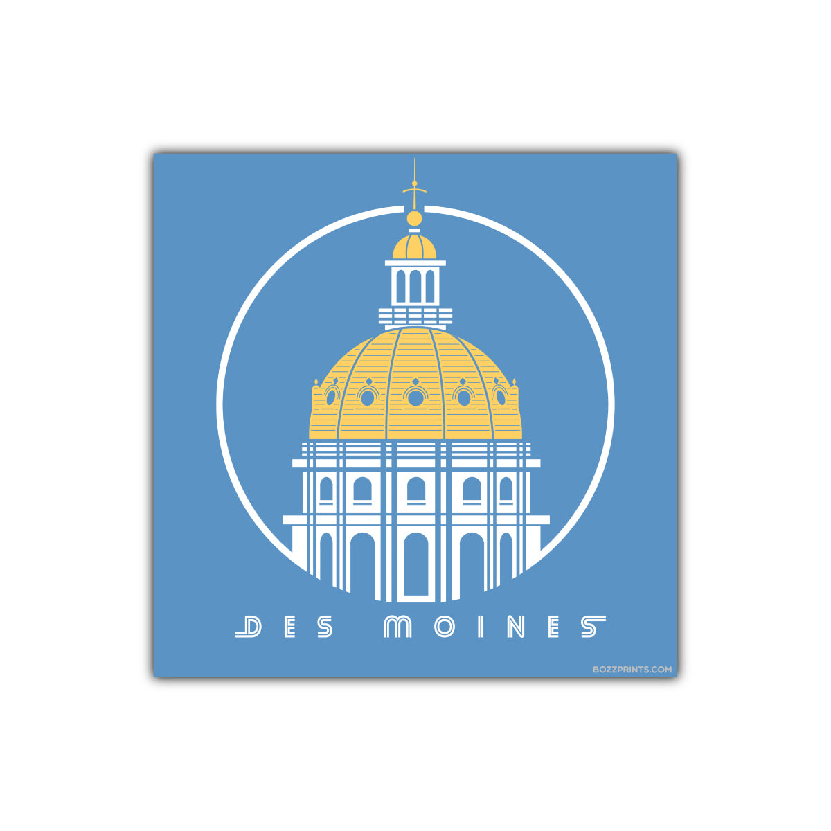 Des Moines Capitol Icon - Bozz Prints