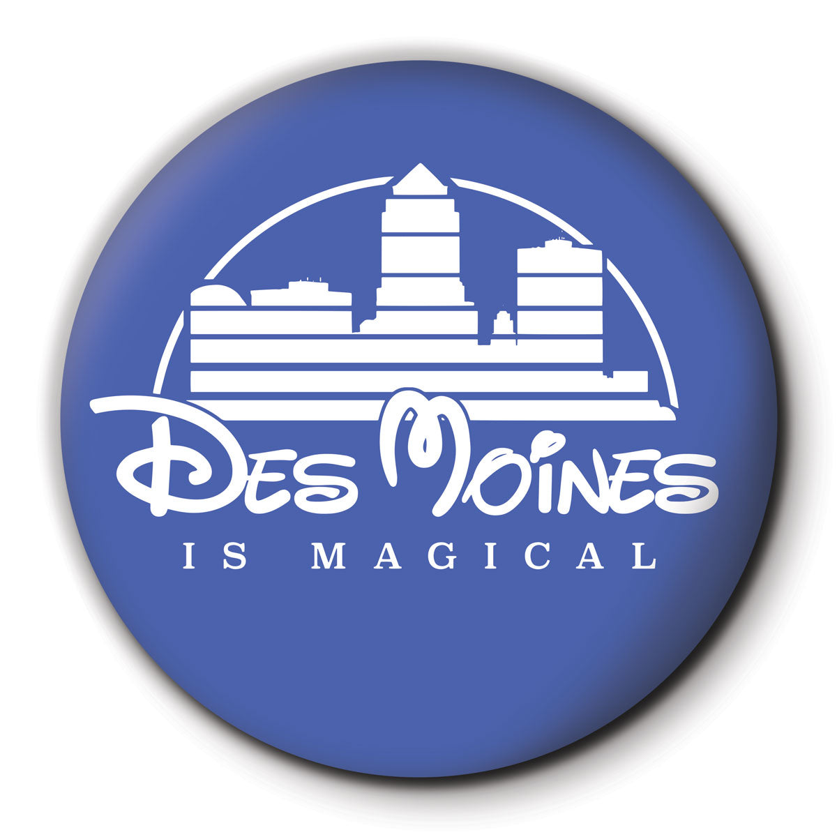 Des Moines is Magical Round Coaster - Bozz Prints