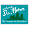Des Moines The S&#39;s are Silent Greeting Card - Bozz Prints