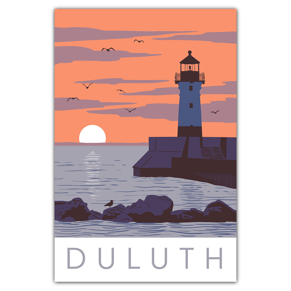 Duluth Harbor Postcard - Bozz Prints
