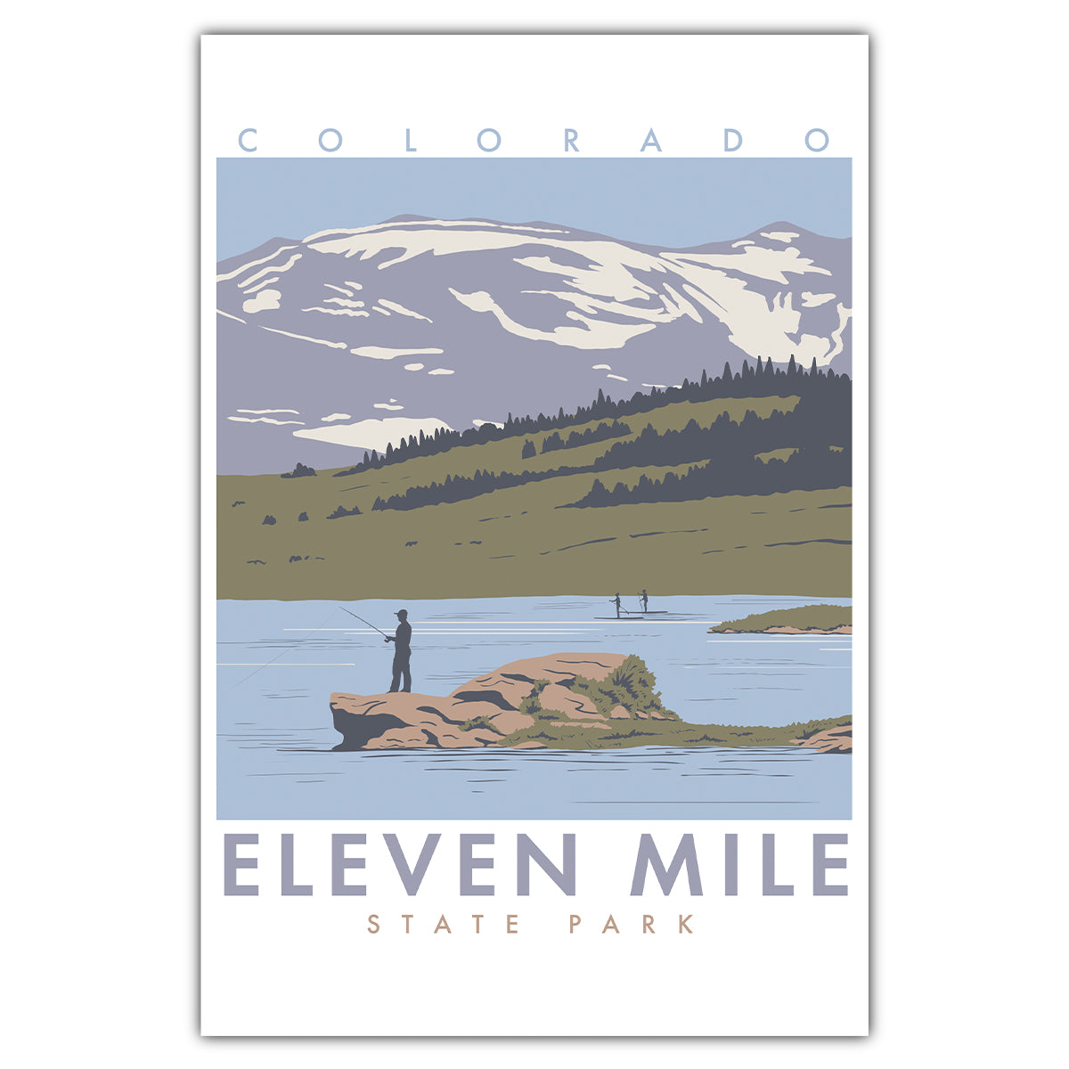 Eleven Mile - Colorado State Park Postcard - Bozz Prints
