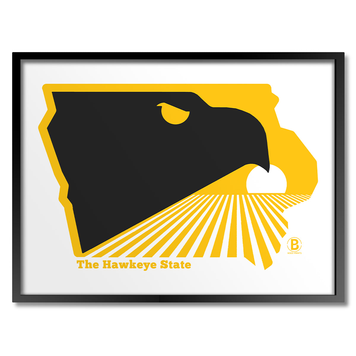 The Hawkeye State Print - Bozz Prints