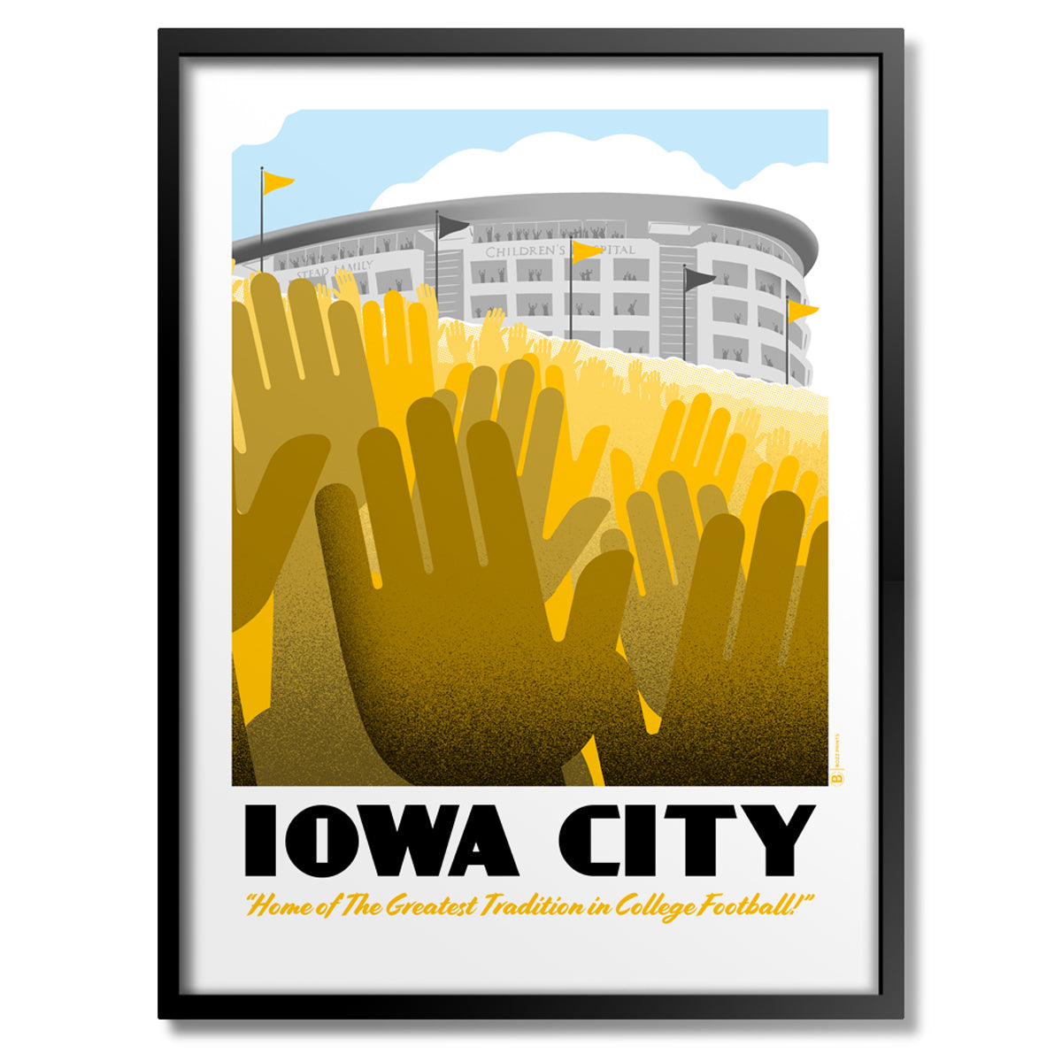 Iowa City Wave Print - Bozz Prints