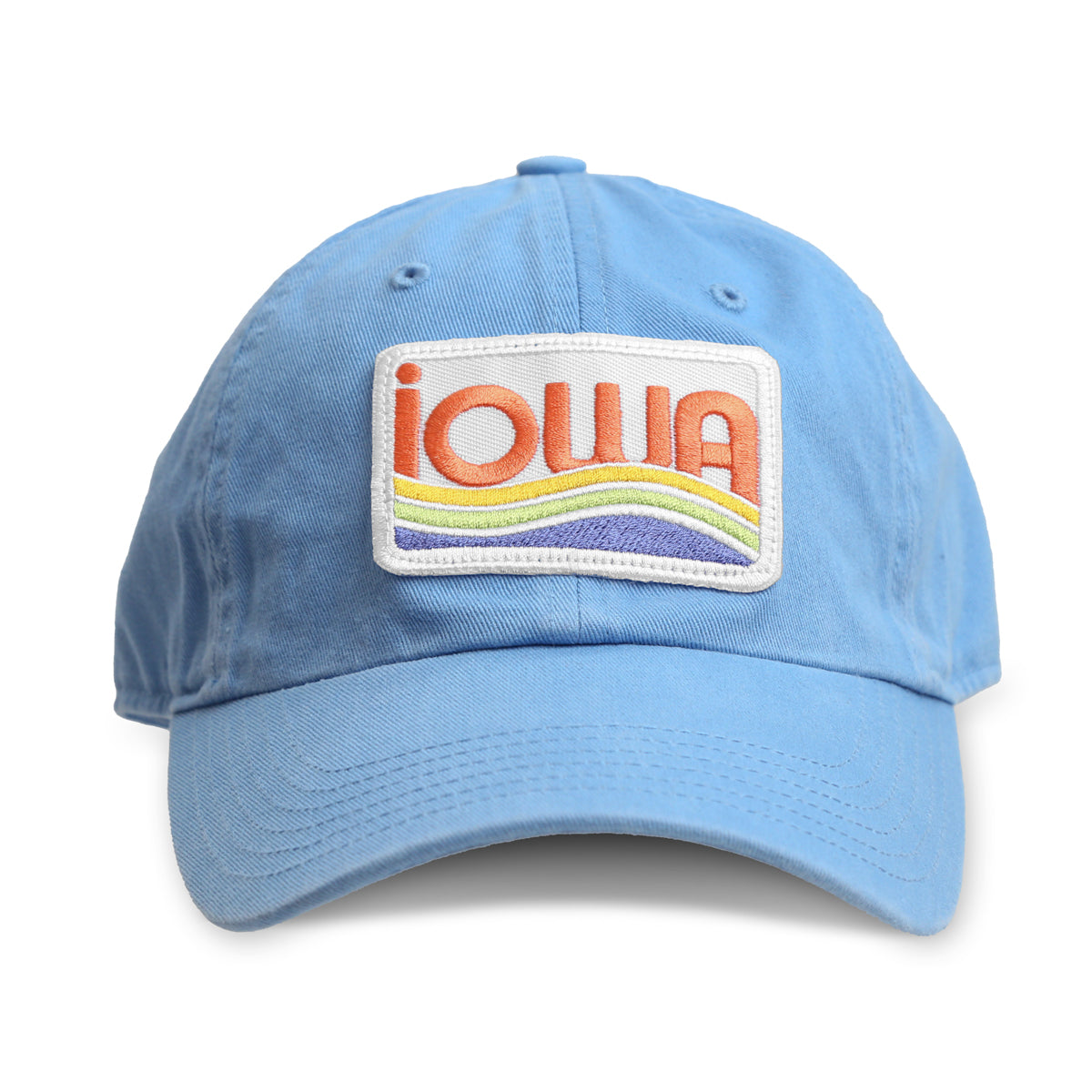 Iowa Waves Baby Blue Hat - Bozz Prints