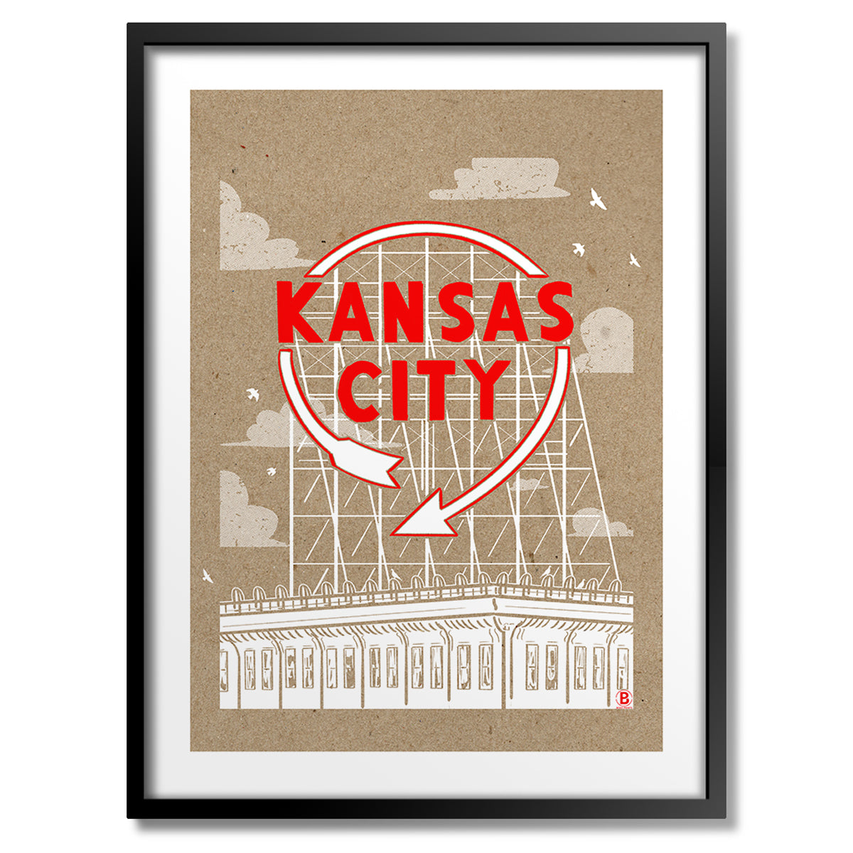 Kansas City Auto Sign Print - Bozz Prints