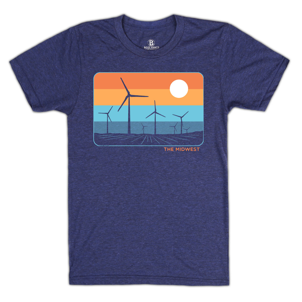 The Midwest Indigo T-Shirt - Bozz Prints