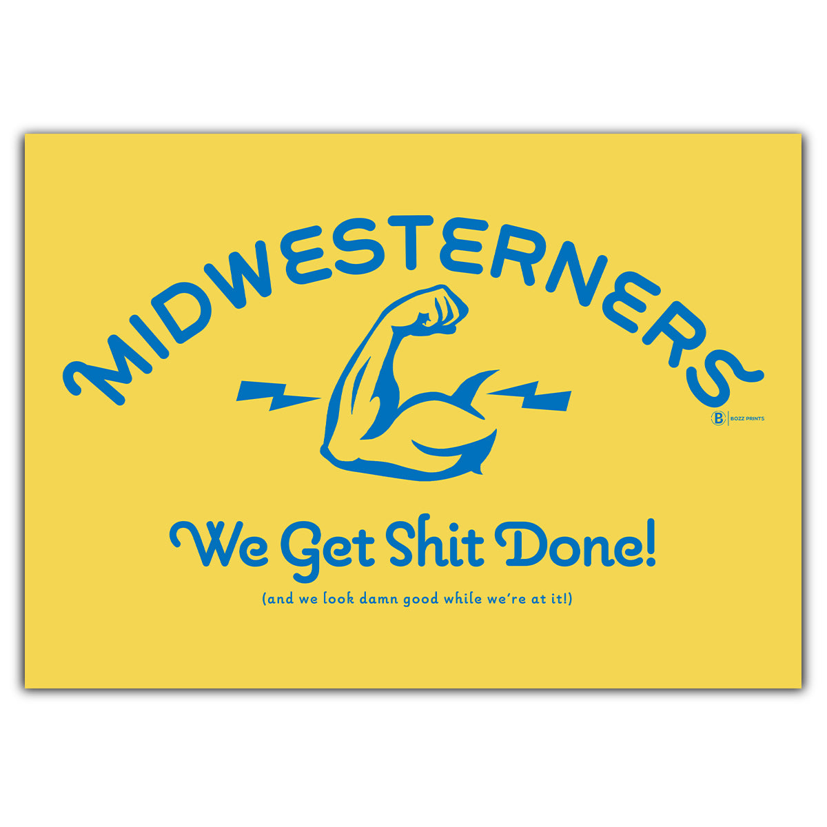 Midwesterners Greeting Card - Bozz Prints