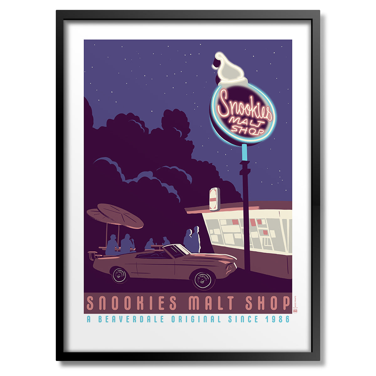 Snookies Malt Shop Print - Bozz Prints