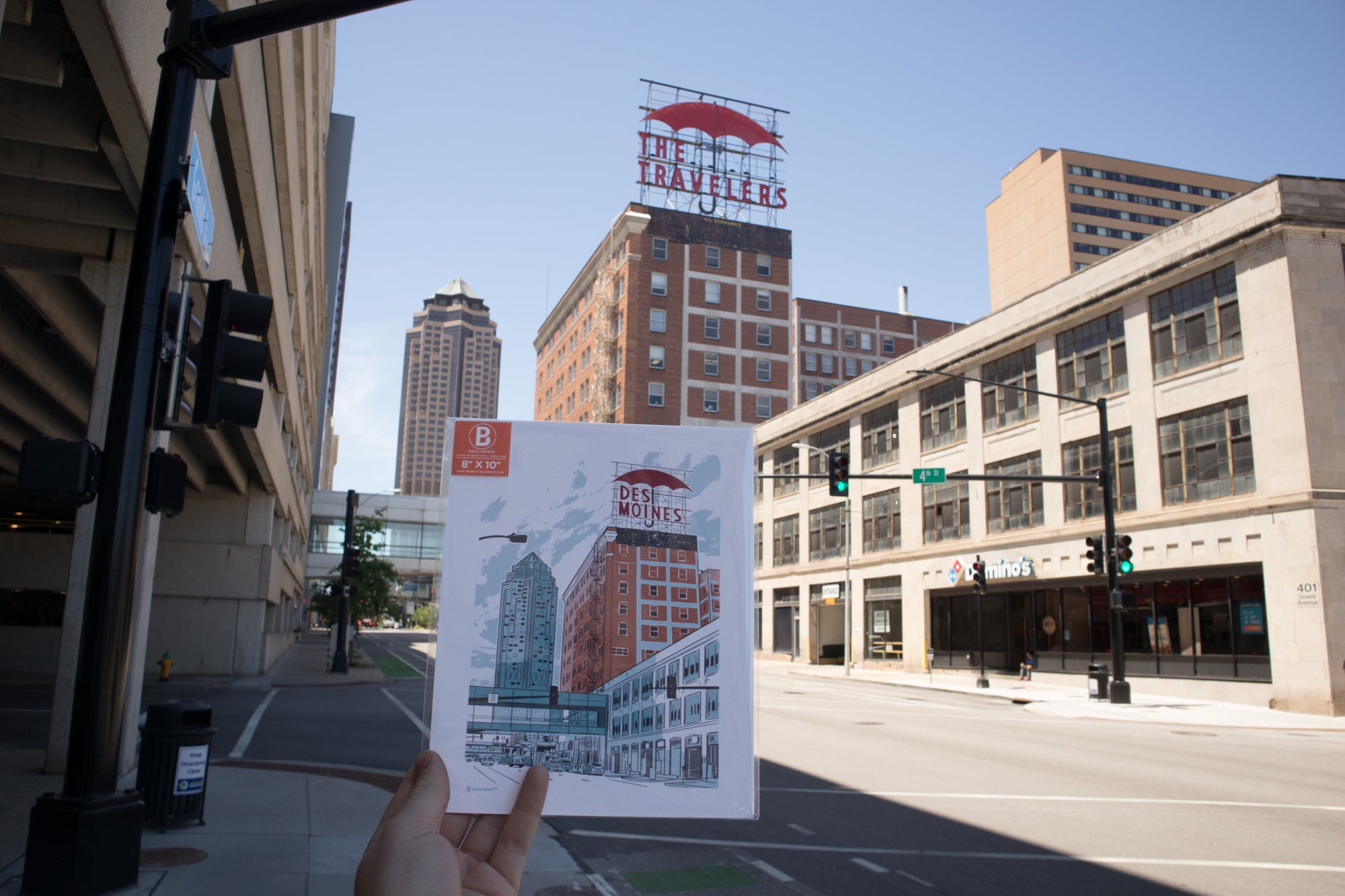 Des Moines Umbrella Print