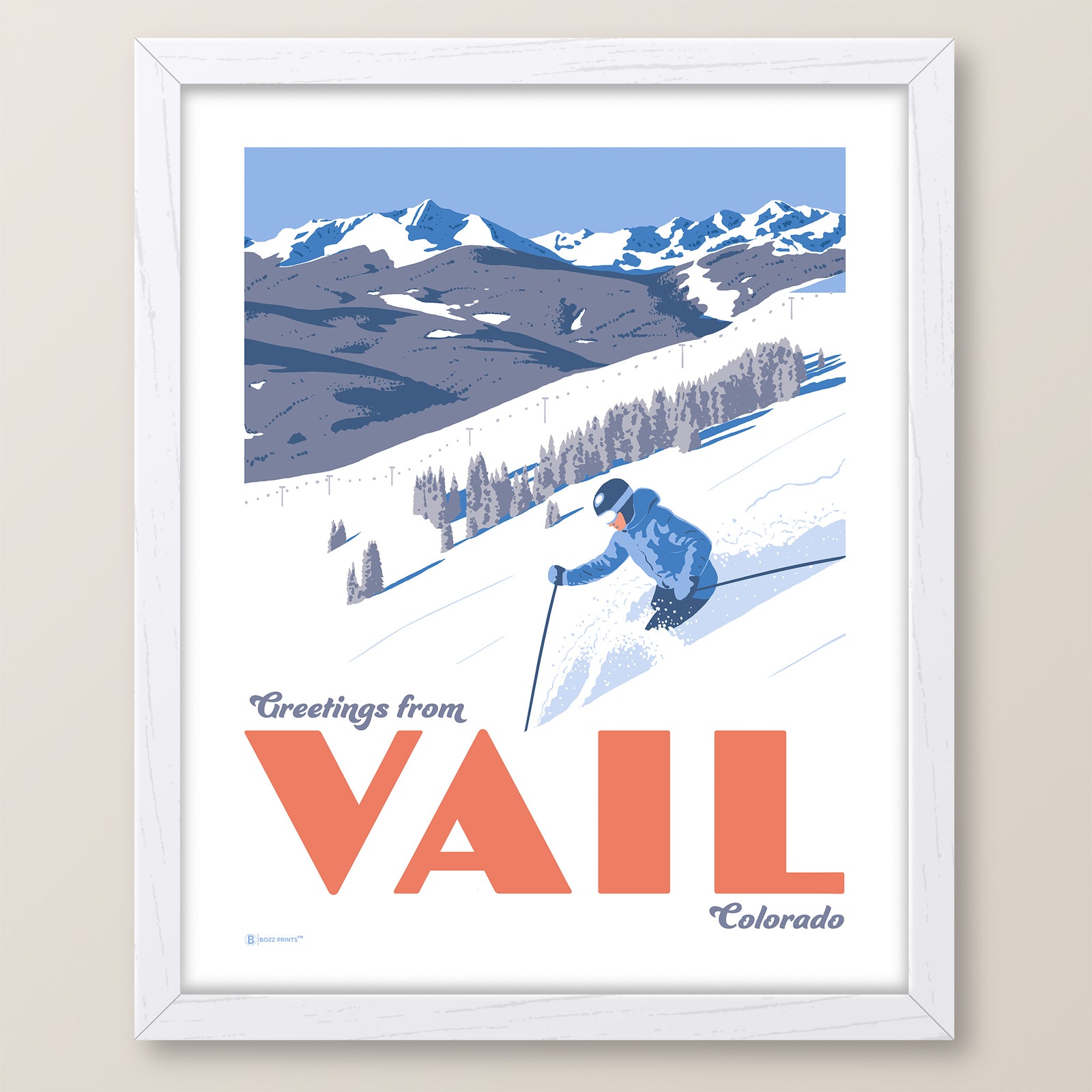 Greetings from Vail Colorado Print