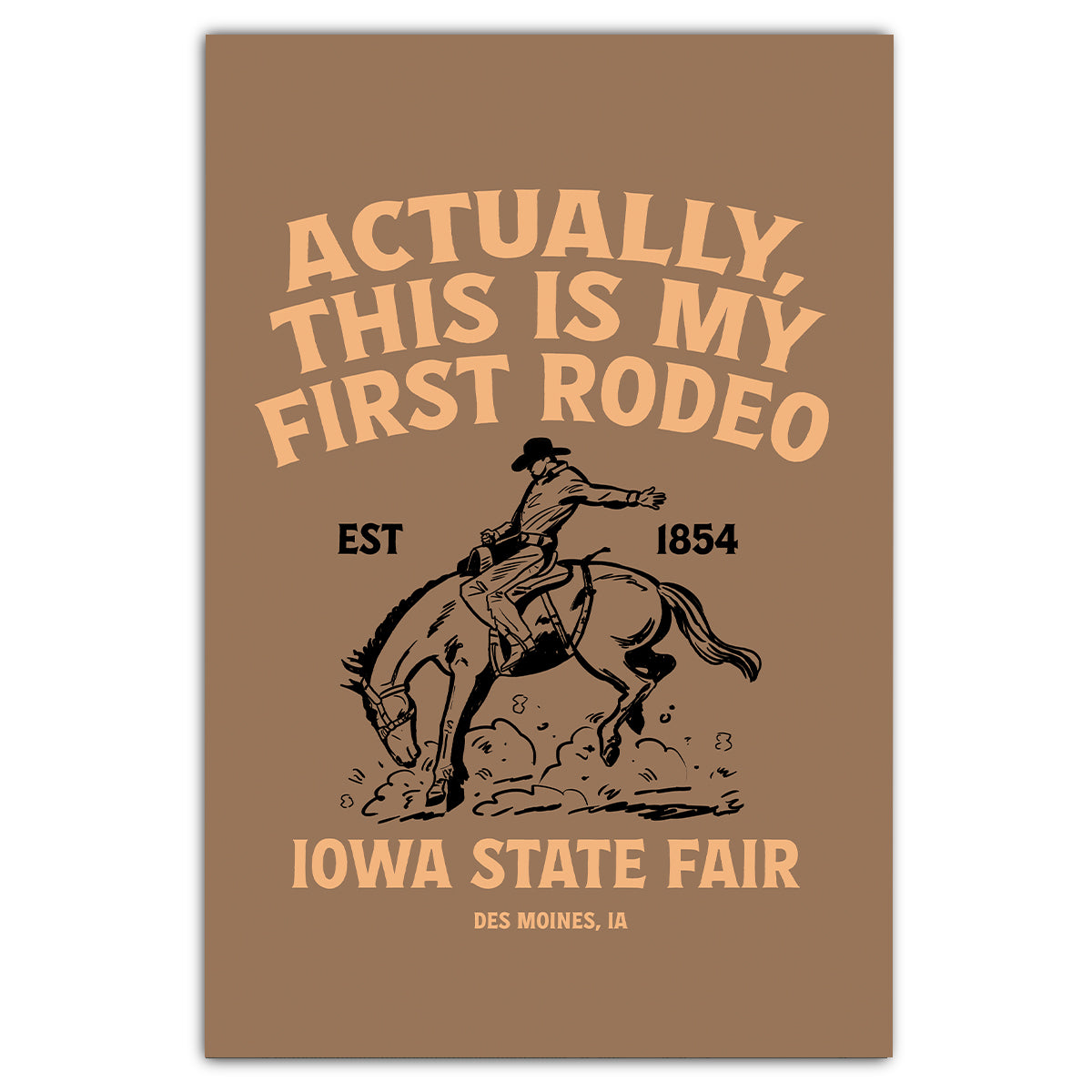 Iowa State Fair First Rodeo Postcard
