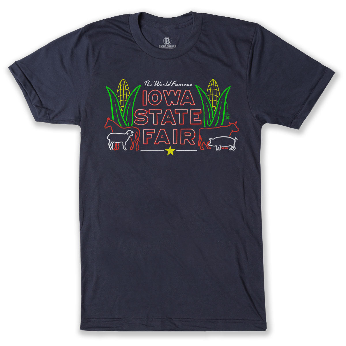 Iowa State Fair Neon Sign T-Shirt