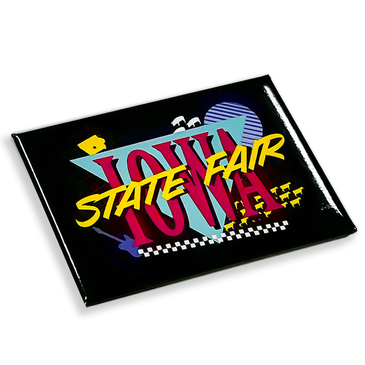 Iowa State Fair 90s Retro Hard Magnet