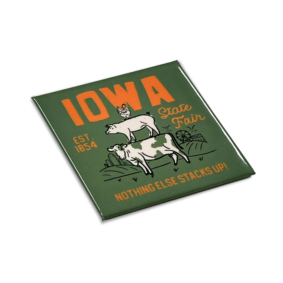 Iowa State Fair Stacked Hard Magnet