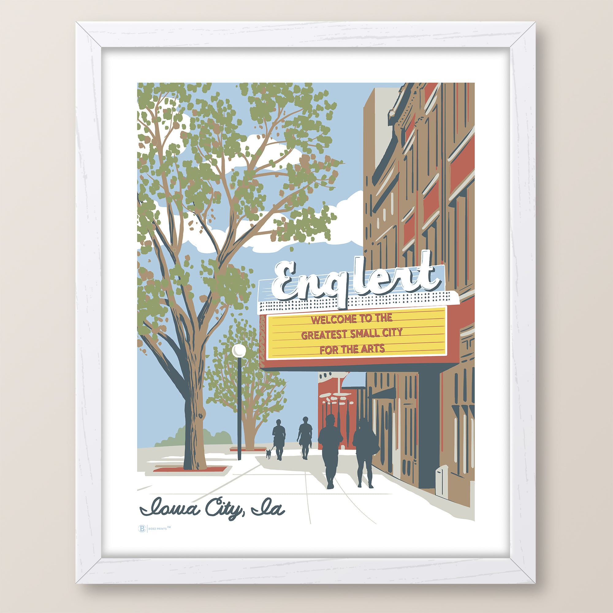 Iowa City Greatest Small City For The Arts Print - Bozz Prints