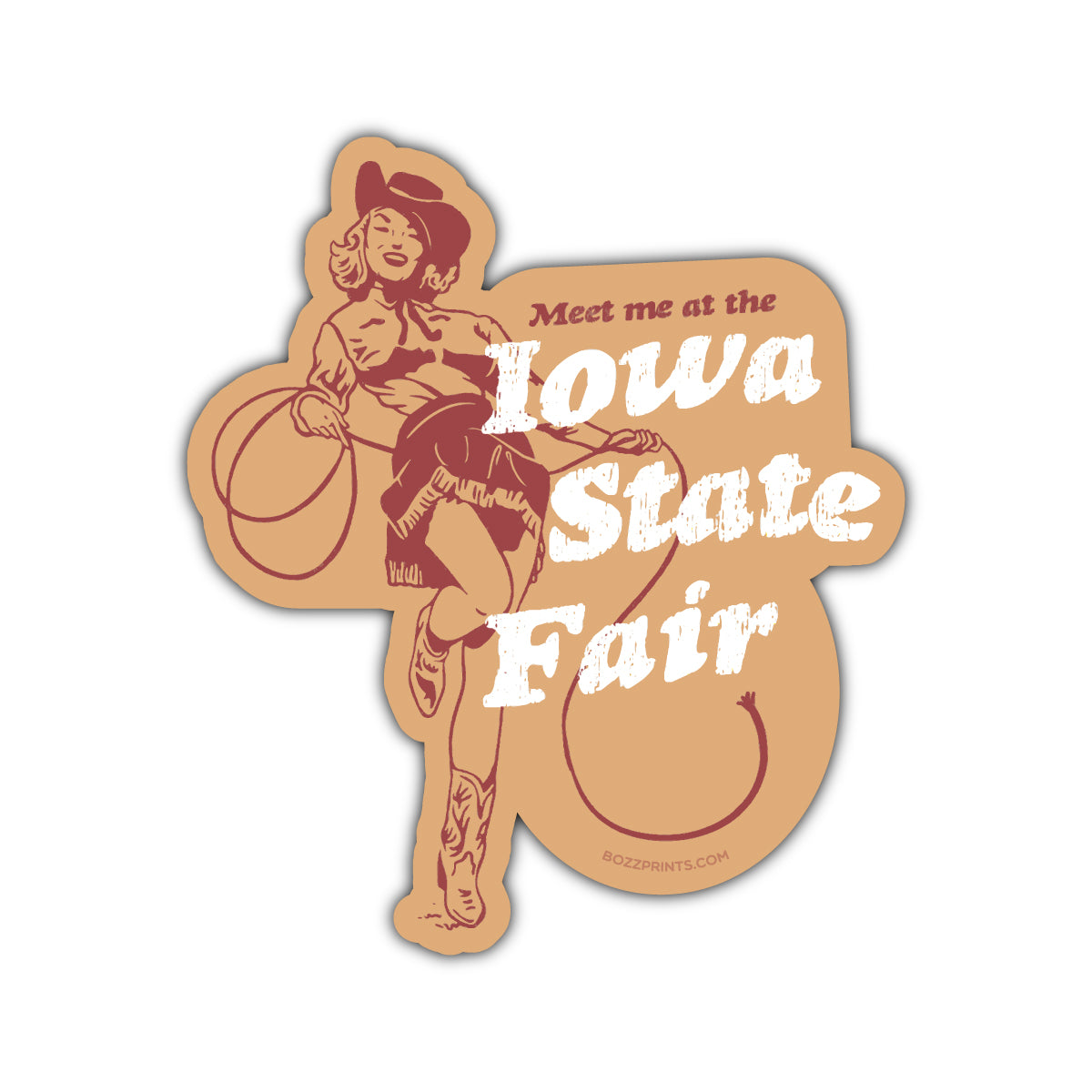Meet Me at the Iowa State Fair Sticker