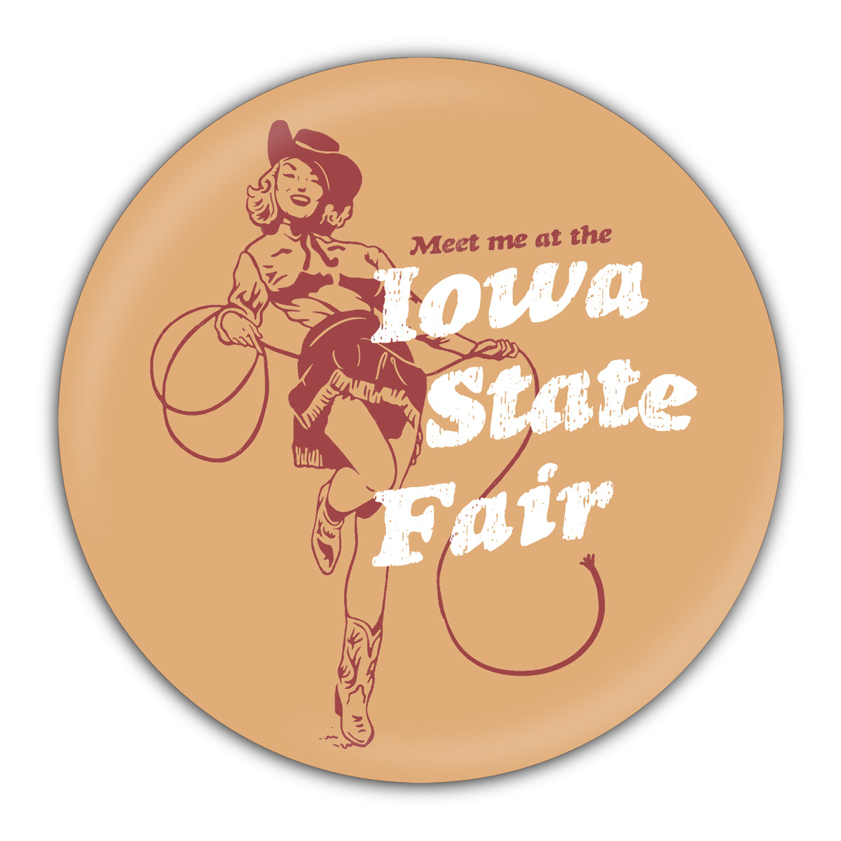 Meet Me at the Iowa State Fair Round Coaster