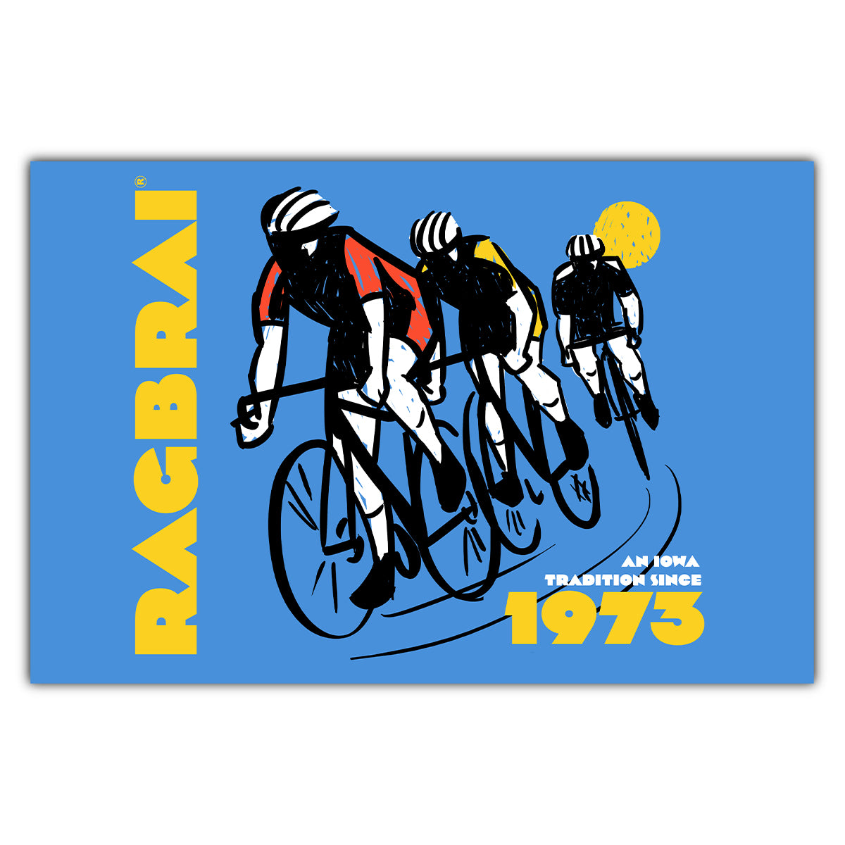 RAGBRAI 1973 Retro Postcard