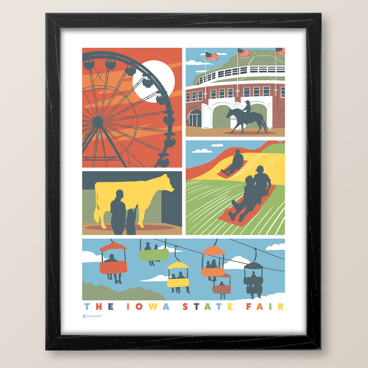 A Day at the Iowa State Fair Print