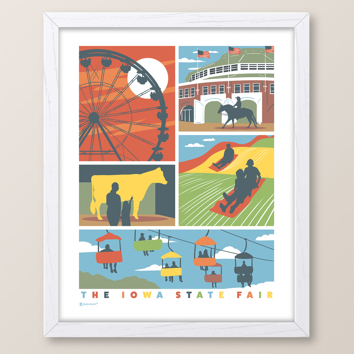 A Day at the Iowa State Fair Print