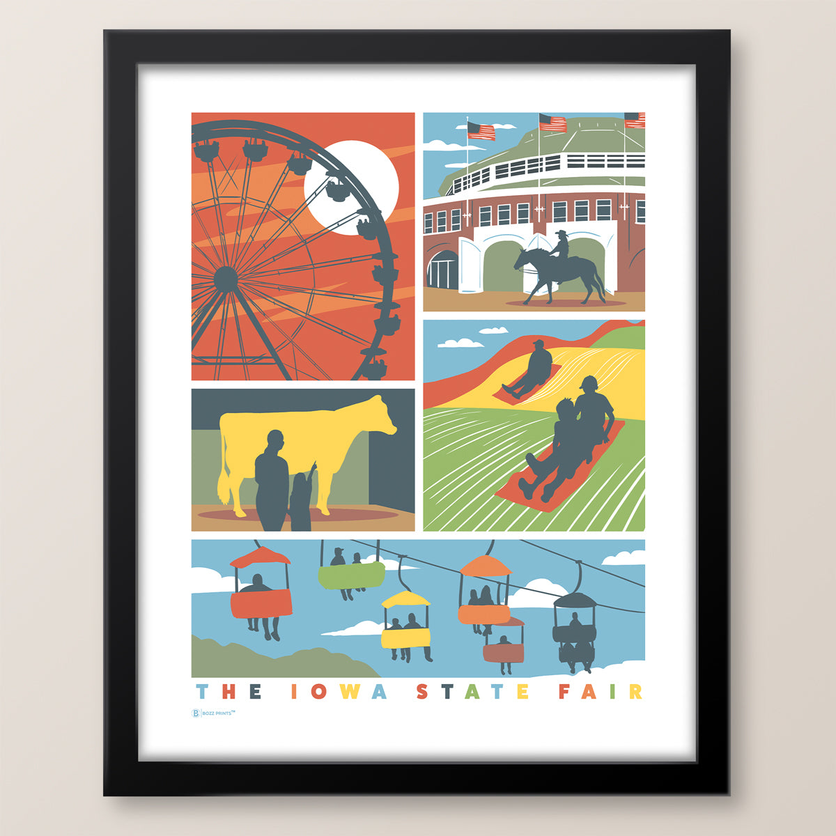 A Day at the Iowa State Fair Print