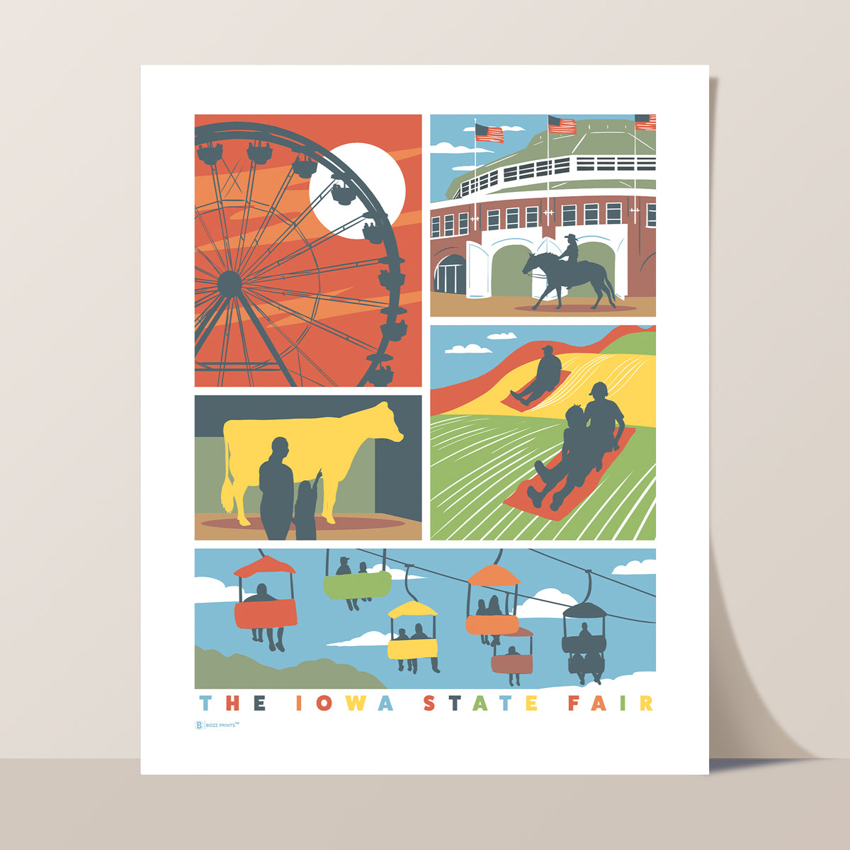 A Day at the Iowa State Fair Print