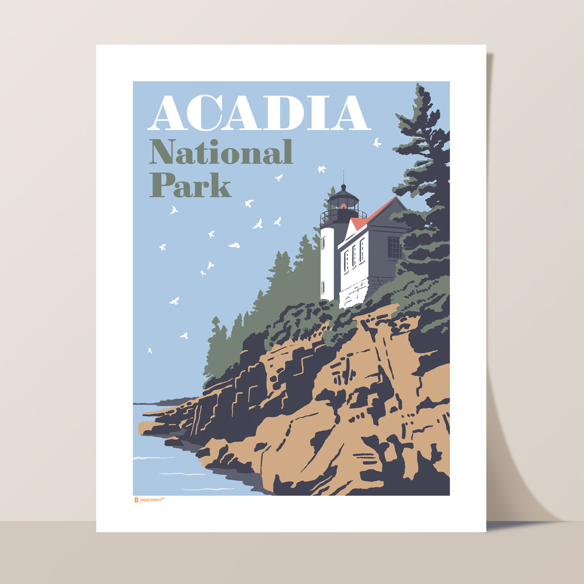 Acadia National Park Bass Harbor Lighthouse Print