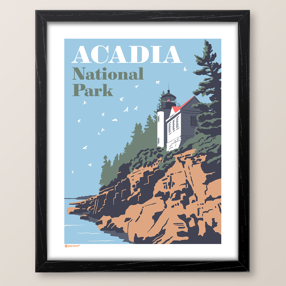 Acadia National Park Bass Harbor Lighthouse Print