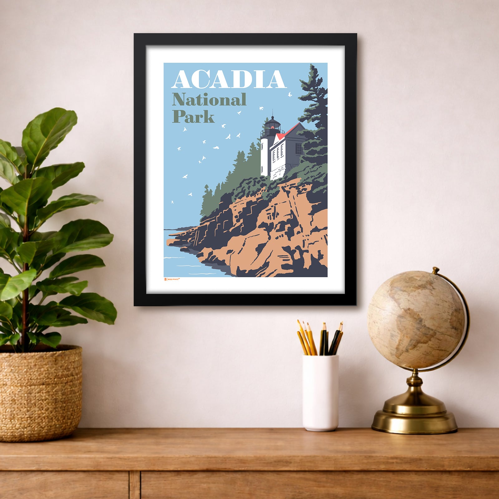 Acadia National Park Bass Harbor Lighthouse Print