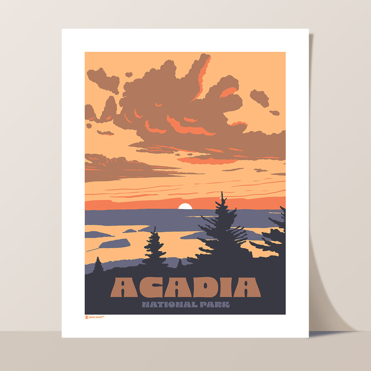 Acadia National Park Cadillac Mountain Sunrise Print
