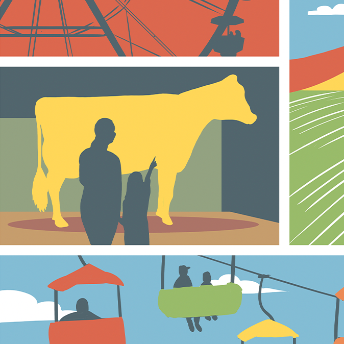 A Day at the Iowa State Fair Print