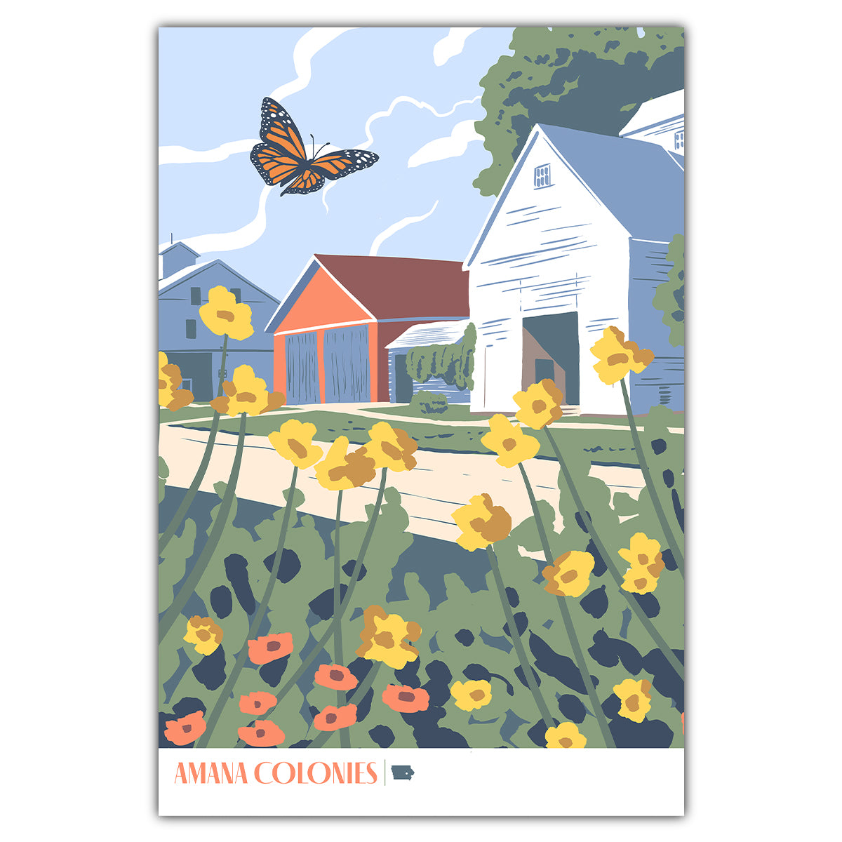 Amana Colonies Postcard