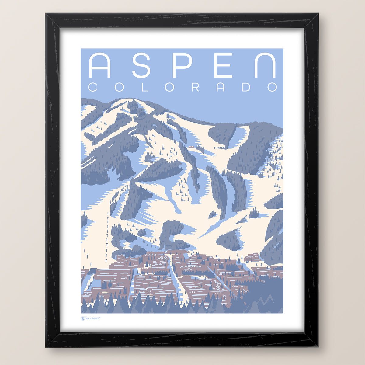 Aspen Blue Bird Print