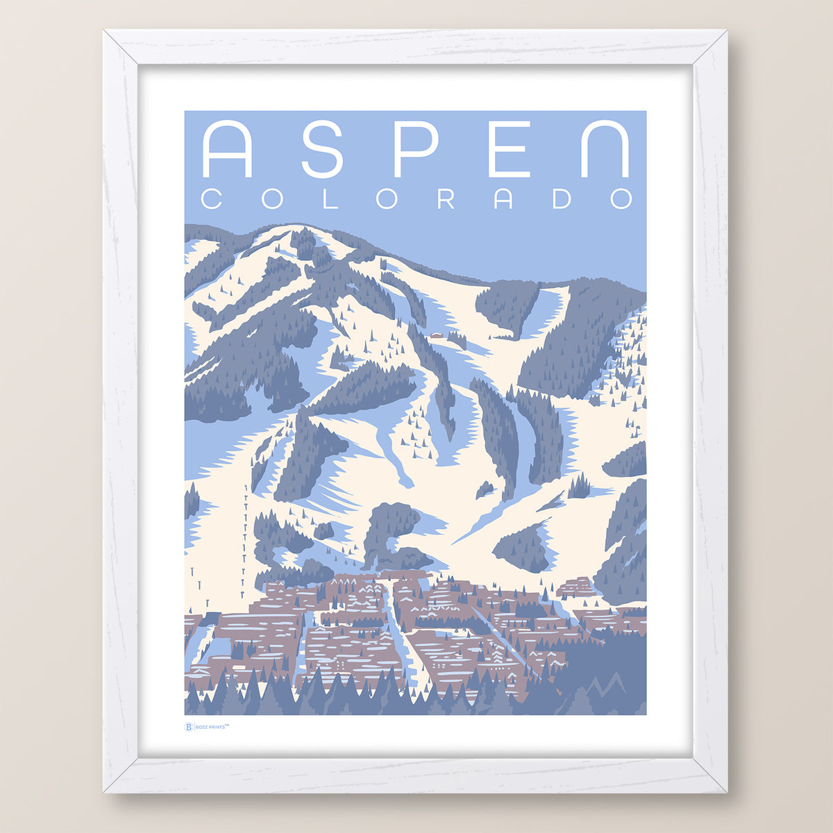 Aspen Blue Bird Print