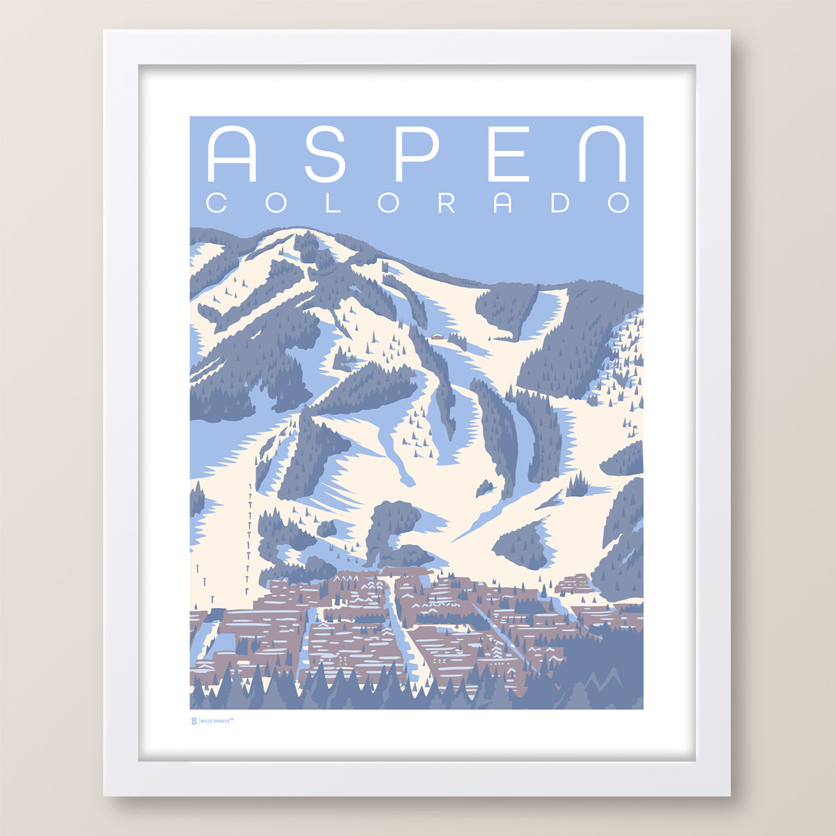 Aspen Blue Bird Print