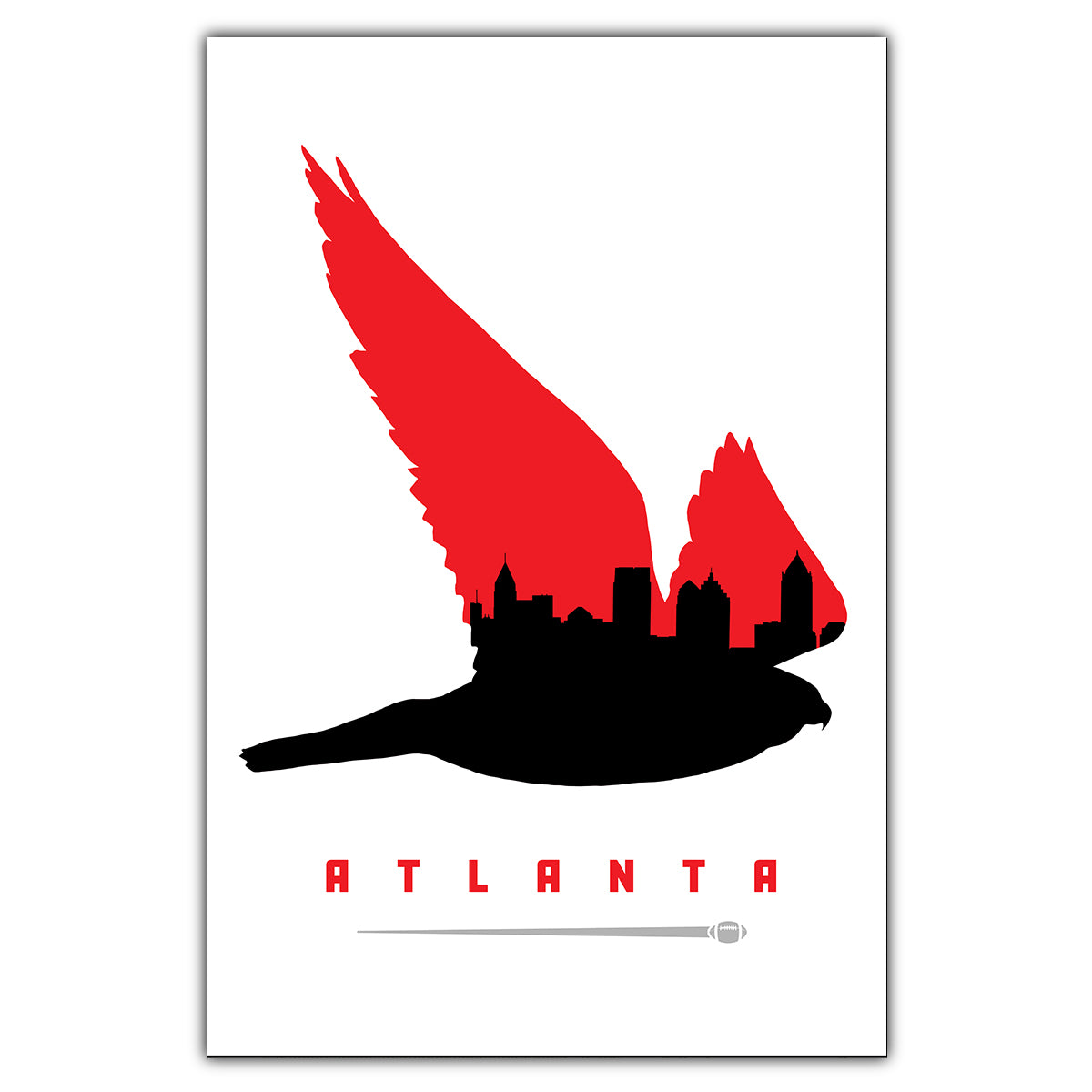 Atlanta Football Postcard