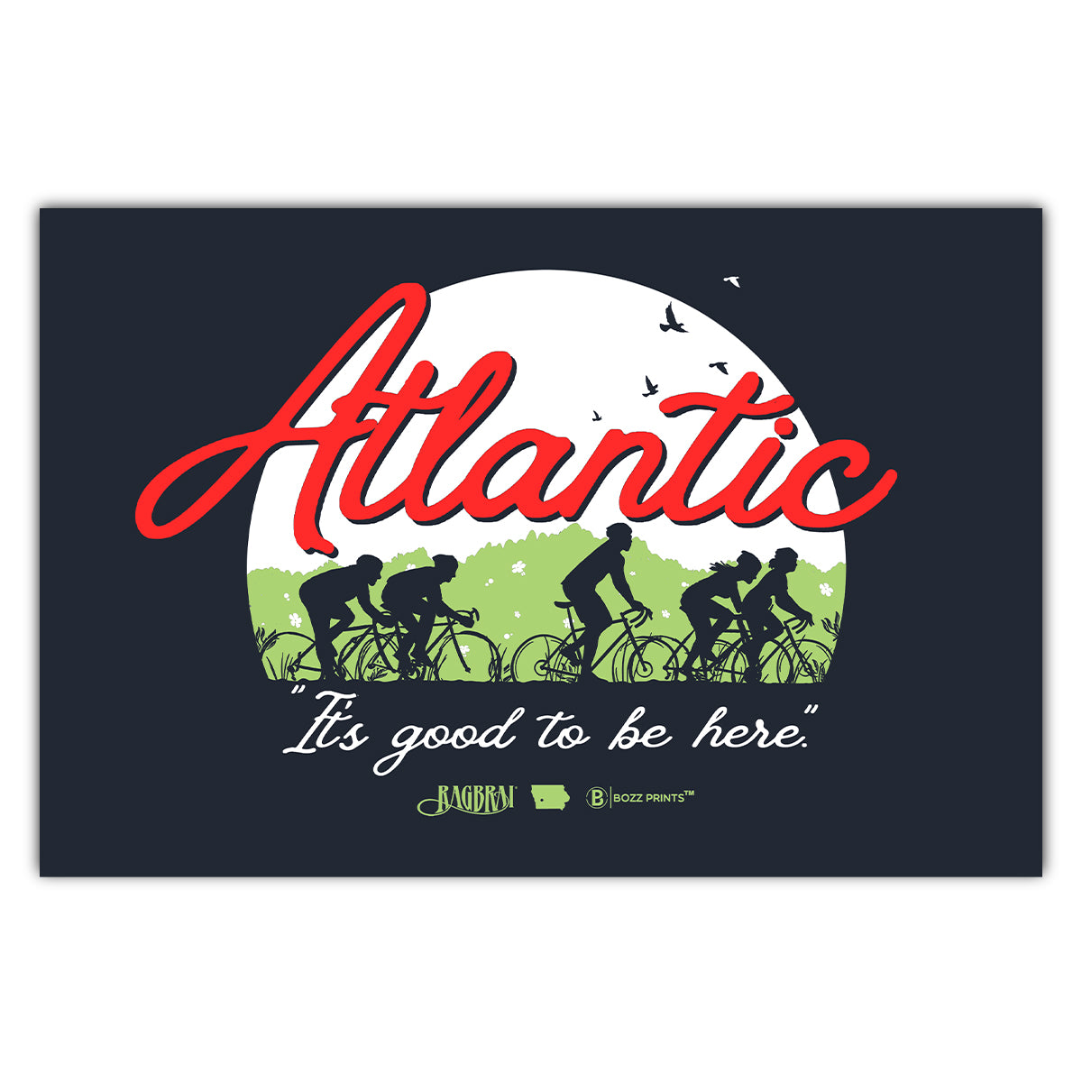Atlantic RAGBRAI LI Postcard