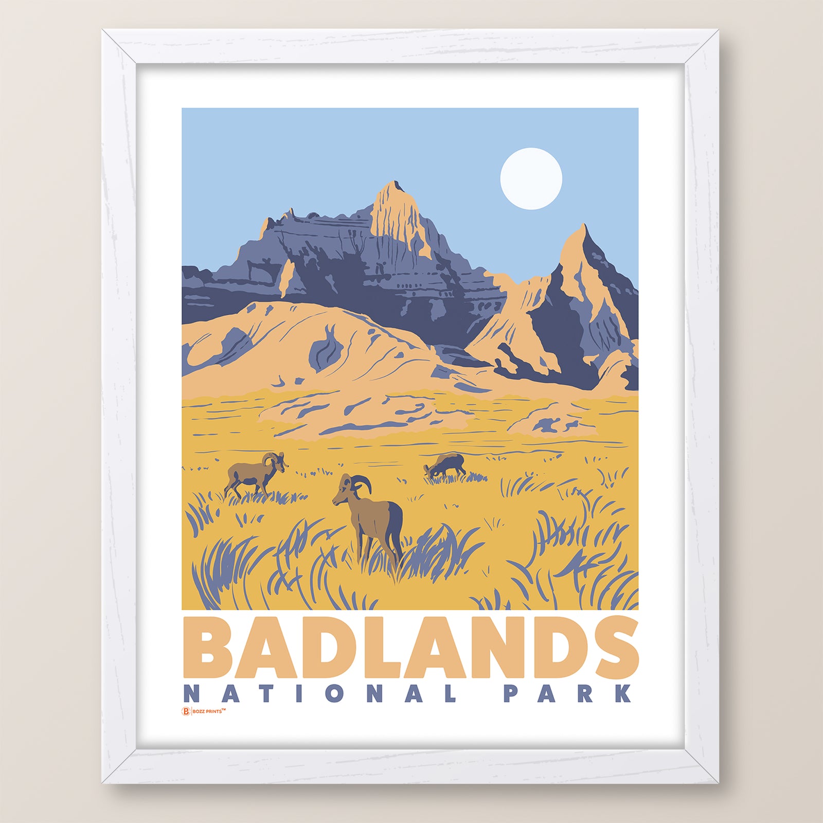 Badlands National Park South Dakota Vinyl Decal Sticker – 3.9 X 3 Inches, Made In USA