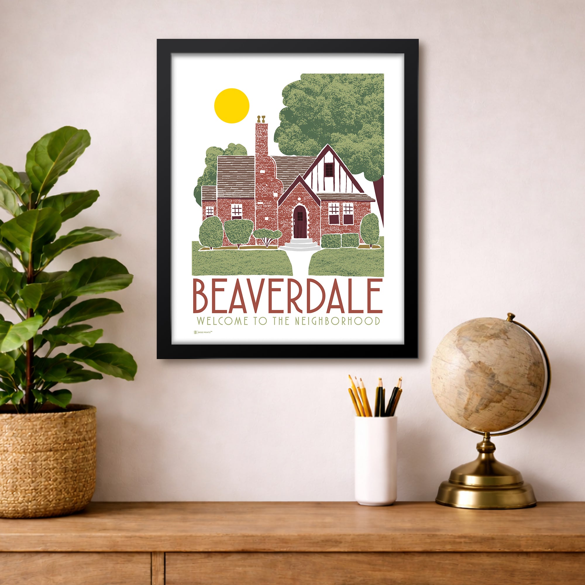 Welcome to Beaverdale Art Print - Bozz Prints